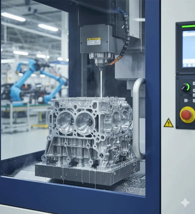 Otomotiv sektörü için CNC ile işlenmiş motor ve şanzıman parçaları
